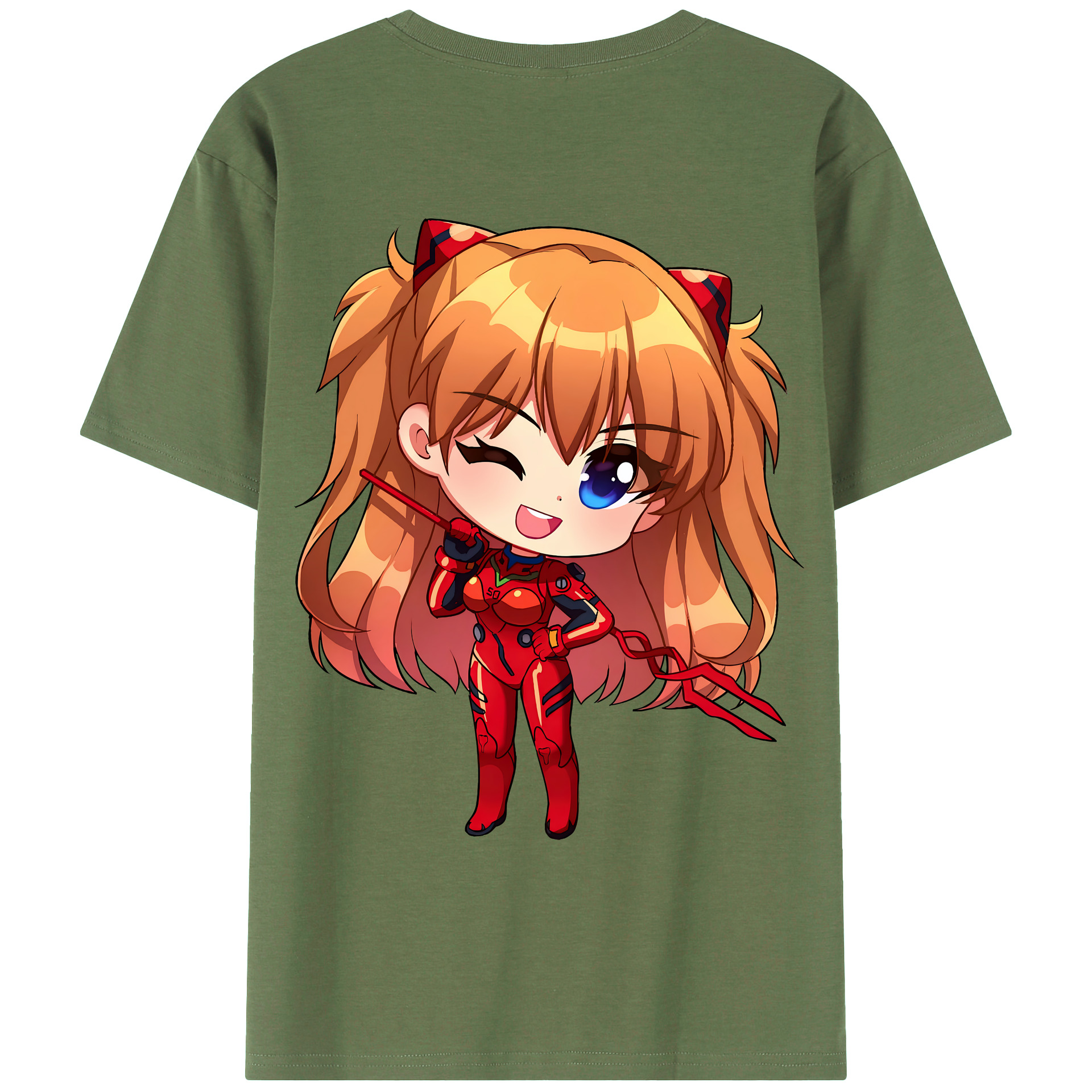 （画像用） EVA 新世紀エヴァンゲリオン 綿100％ メンズ半袖Tシャツ（バックプリント） 通気性